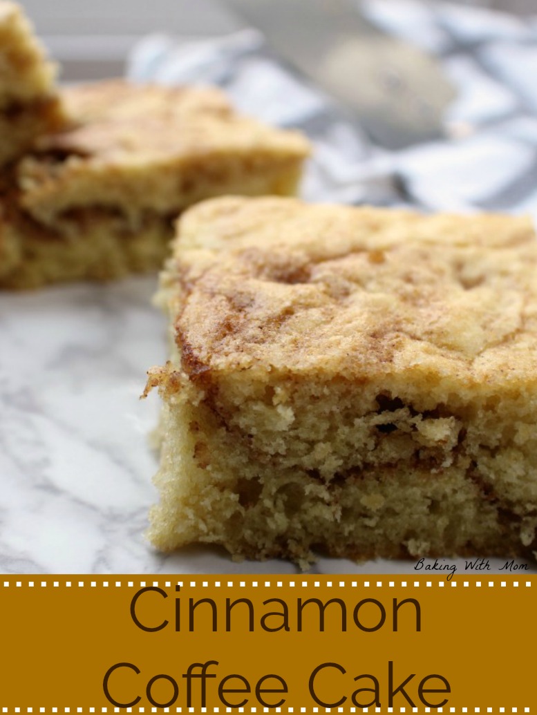 A piece of Cinnamon Coffee Cake with brown sugar 