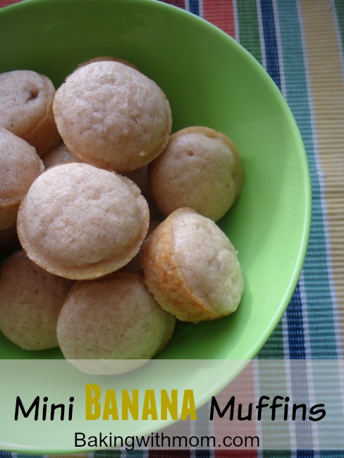 cinnamon, banana, mini muffins