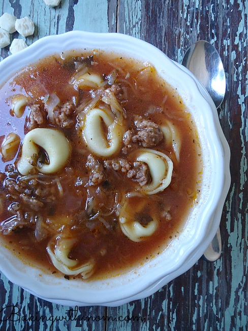 Spicy Tortellini and Sausage Soup