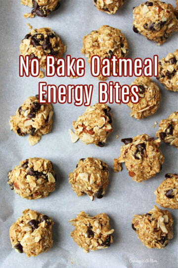 No Bake Oatmeal Energy Bites - Baking With Mom