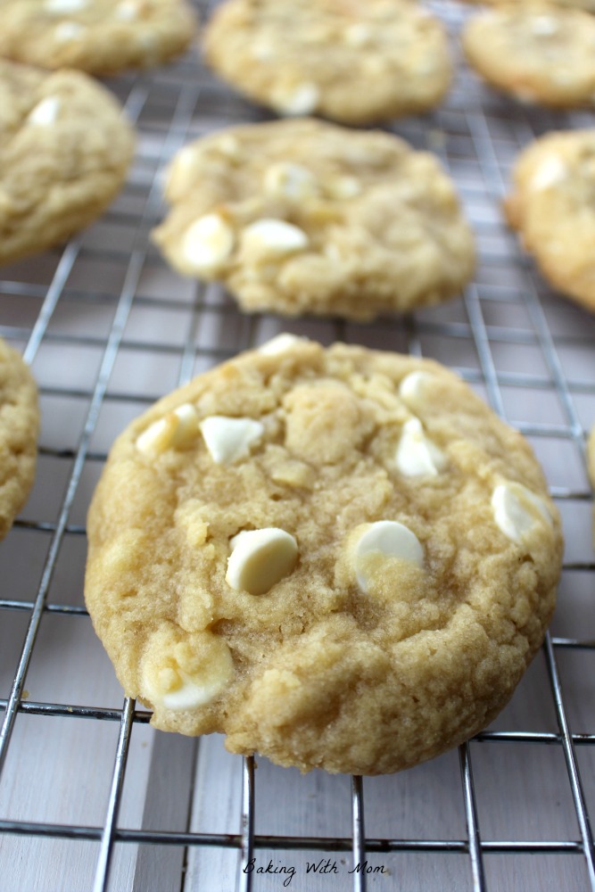 Soft And Chewy White Chocolate Chip Cookies - Baking With Mom