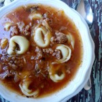 spicy tortellini soup