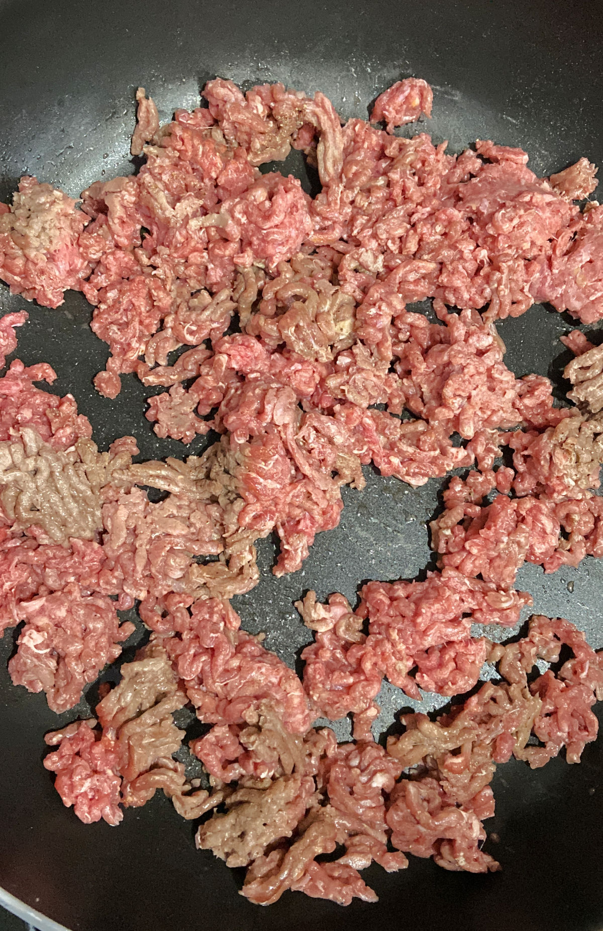 cooking ground beef. 