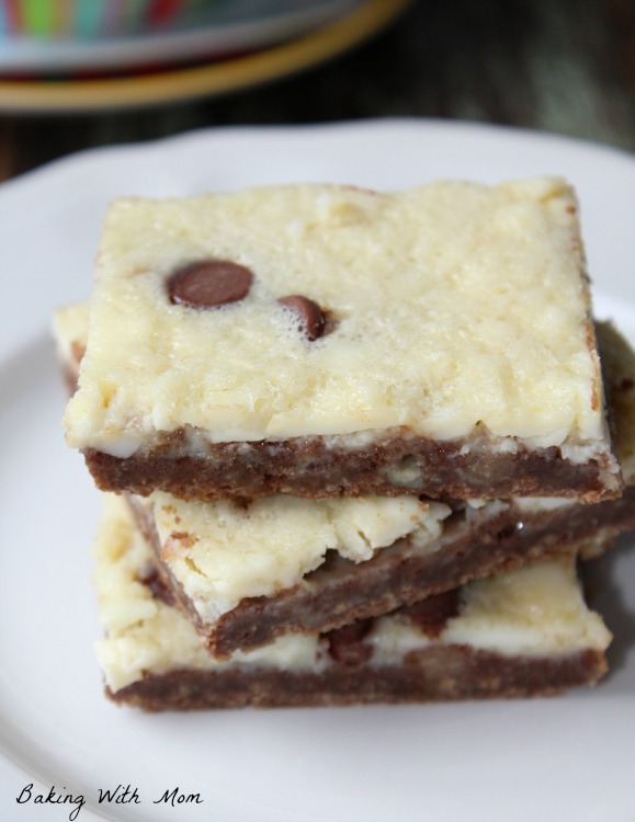 mint chocolate chip cheesecake bars