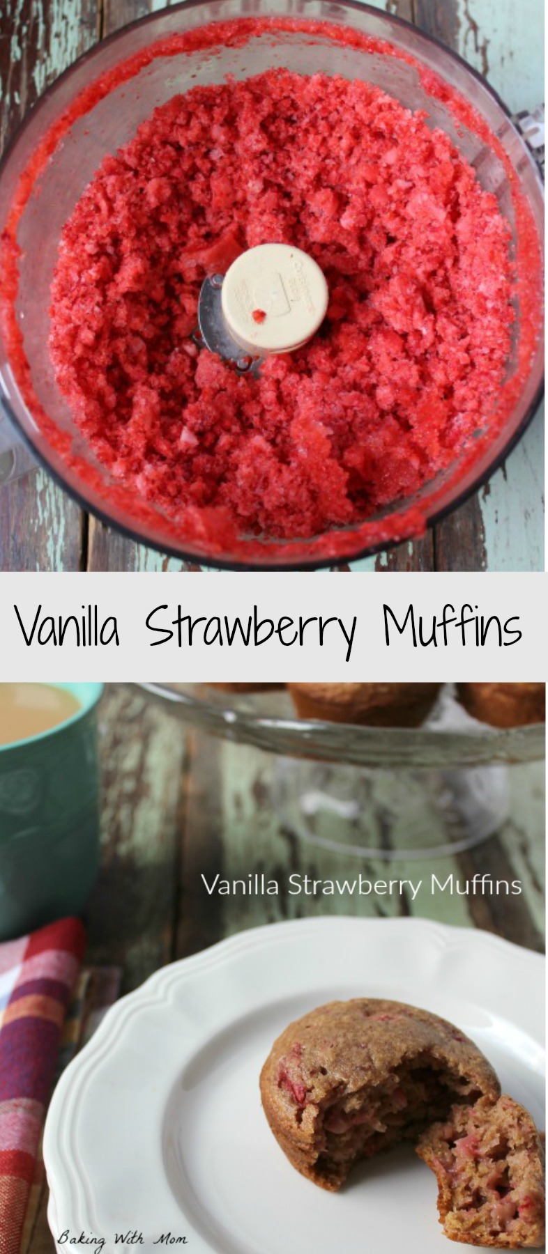 Vanilla Strawberry Muffins #ad #IDSimplyPure moist muffins with a lot of flavor