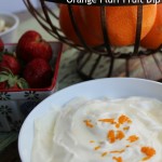 Orange Fluff Fruit Dip recipe-perfect to dip strawberries, bananas or any fruit you choose. Tastes like the popular Orange Julius Yum!
