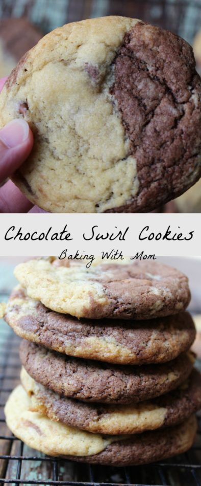 Chocolate Swirl Cookies - Baking With Mom