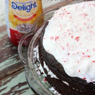 Layered Peppermint Chocolate Cake #ad #DelightfulMoments