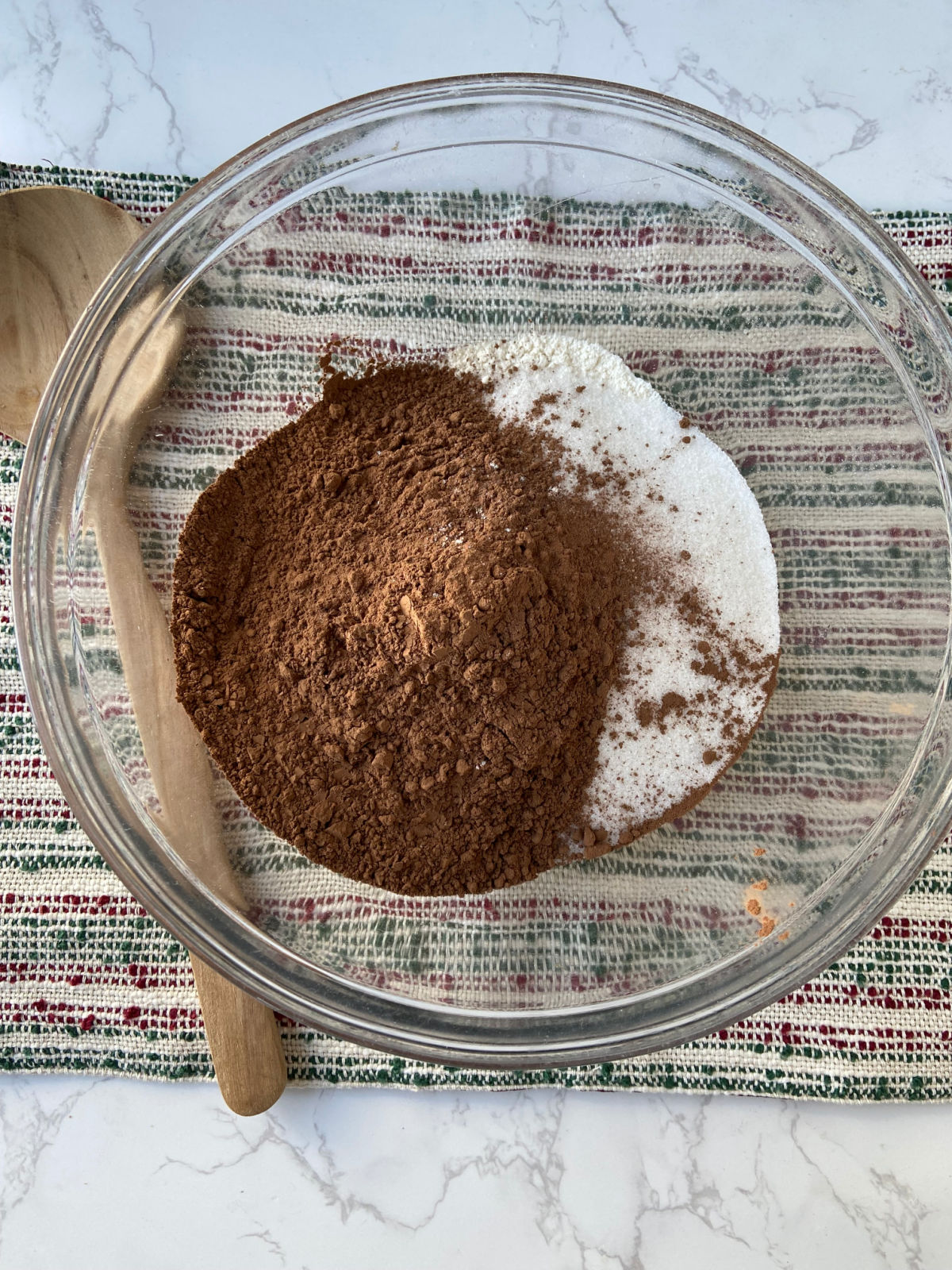 cocoa in a bowl. 