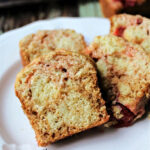 cherry bread in slices.