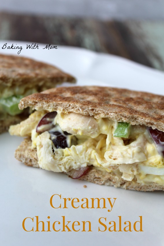 Creamy Chicken Salad grapes, chicken, miracle whip, celery