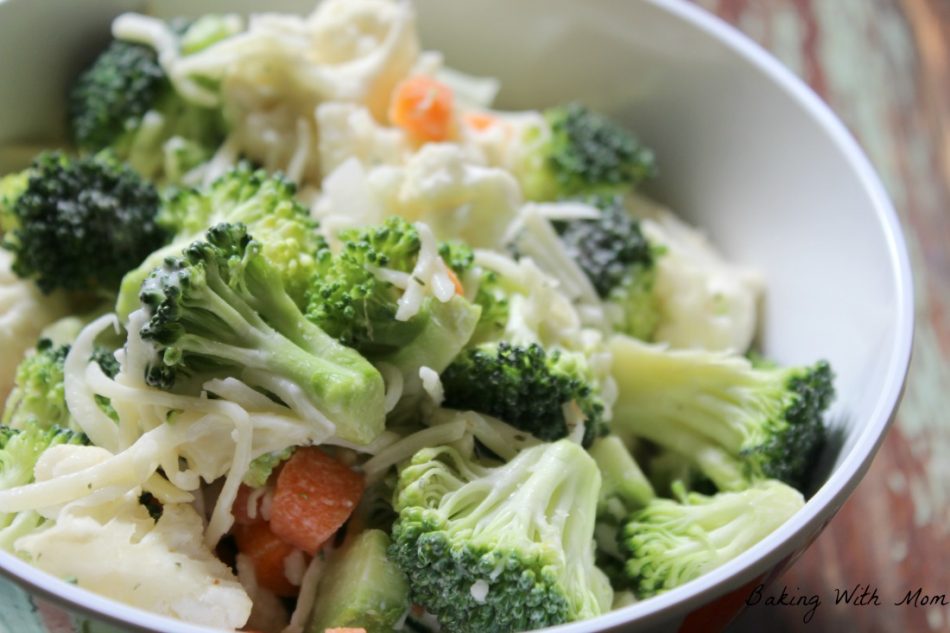 Ranch Broccoli Cauliflower Salad 