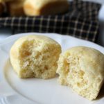 lemon bread on a white plate