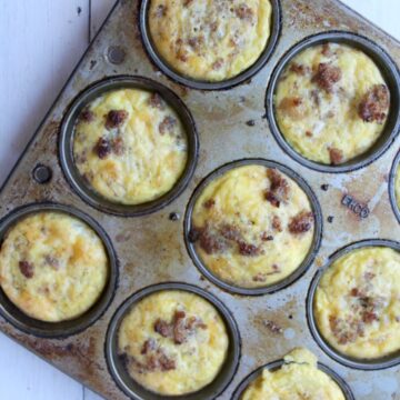 egg muffins in a muffin pan