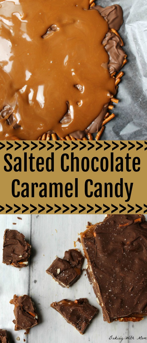 Salted Chocolate Caramel Candy an easy dessert recipe with four ingredients