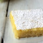 Simple Lime Bars on a piece of wax paper