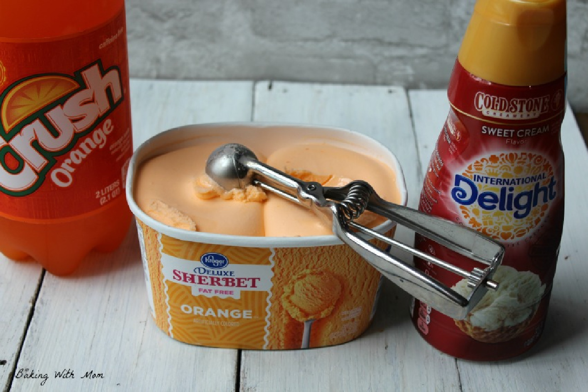 sherbet, creamer and Crush. 