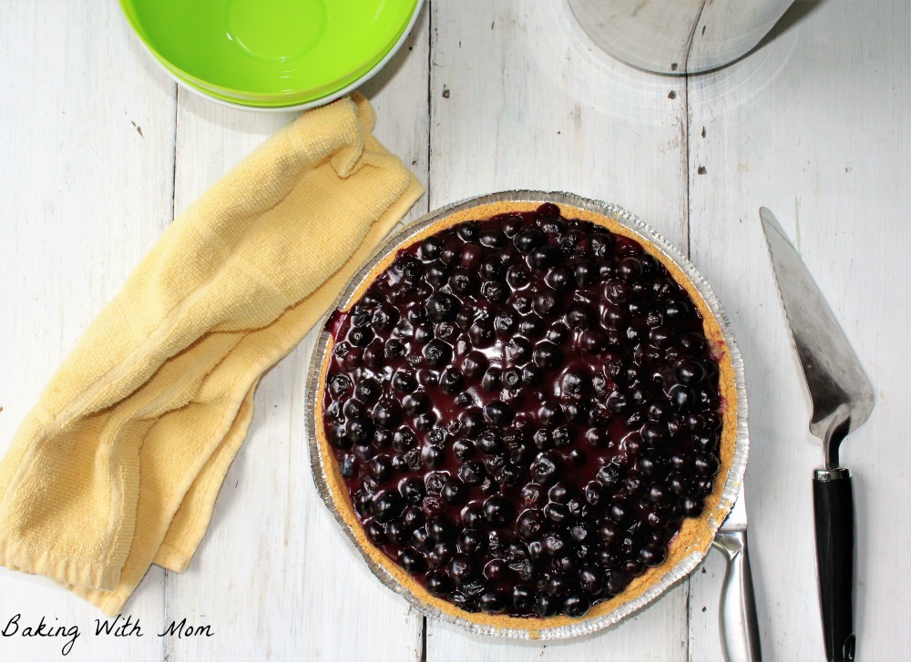 No Bake Blueberry Pie