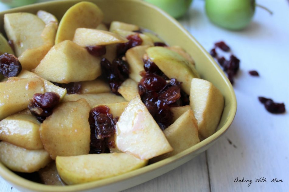 Cinnamon Brown Sugar Apples With Craisins Baking With Mom