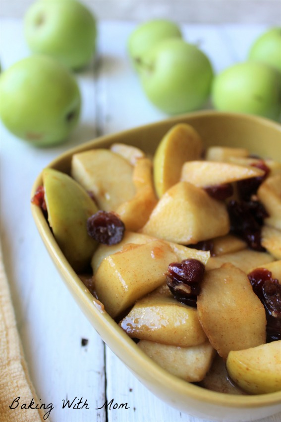 Cinnamon Brown Sugar Apples With Craisins