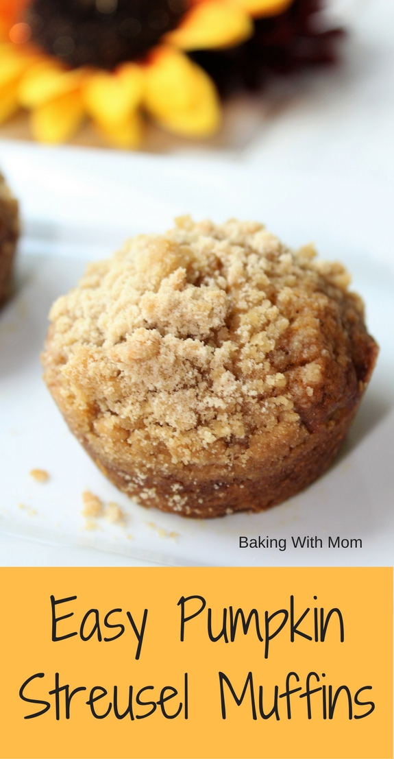 Easy Pumpkin Streusel Muffins with brown sugar and cinnamon topping, pumpkin muffins are the perfect fall recipe