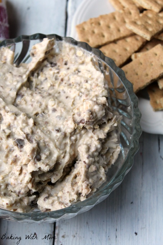 Oatmeal Toffee Dip Cream cheese dip with Heath baking chips 