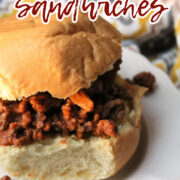 Pizza Burger on a white plate.