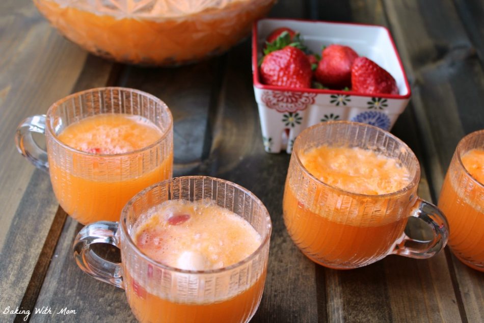 3 ingredient strawberry orange creamsicle punch