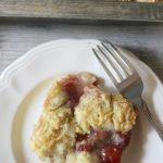 Simple Cherry Coffeecake with a streusel topping great for breakfast for your family or guests