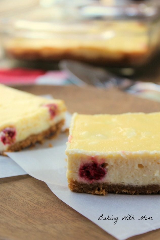 Easy Raspberry Cheesecake Squares made with fresh or frozen raspberries, cheesecake squares can be made with simple easy ingredients