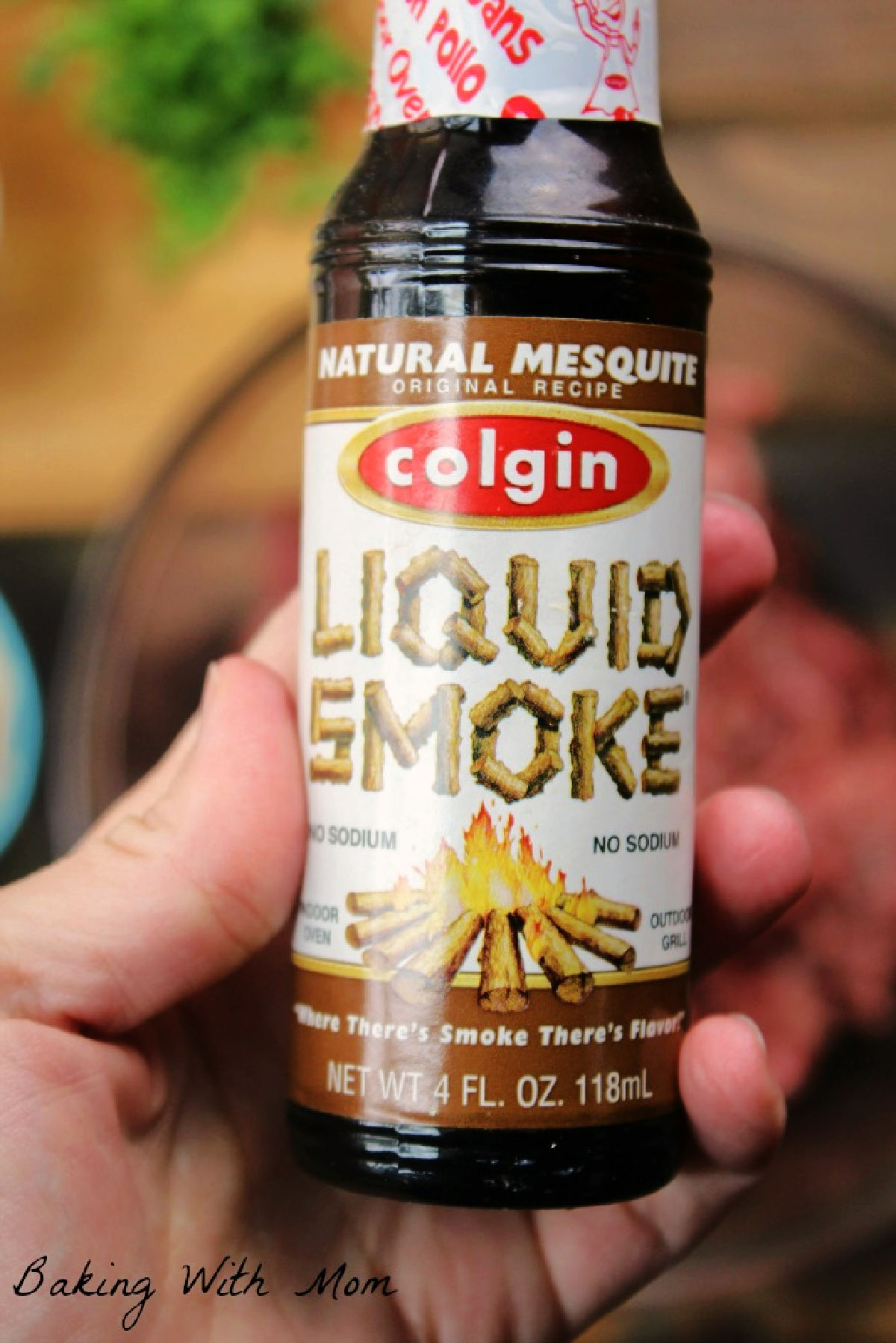 Liquid smoke bottle.