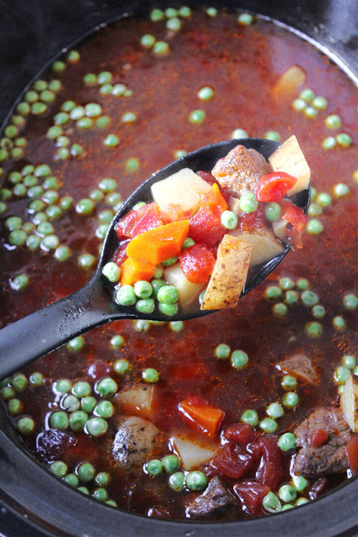 Crock Pot Vegetable Beef Soup - Baking With Mom