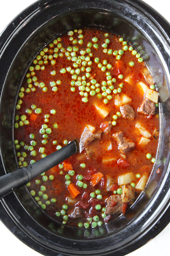 Crock Pot Vegetable Beef Soup - Baking With Mom