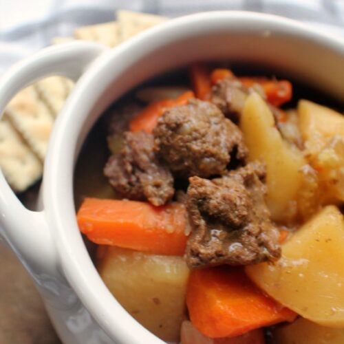 Easy Crock Pot Beef Stew - Baking With Mom