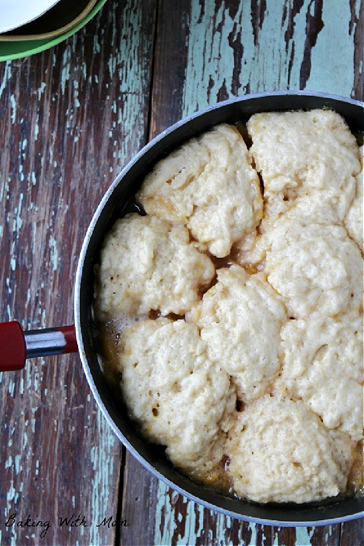 cooked dumplings. 