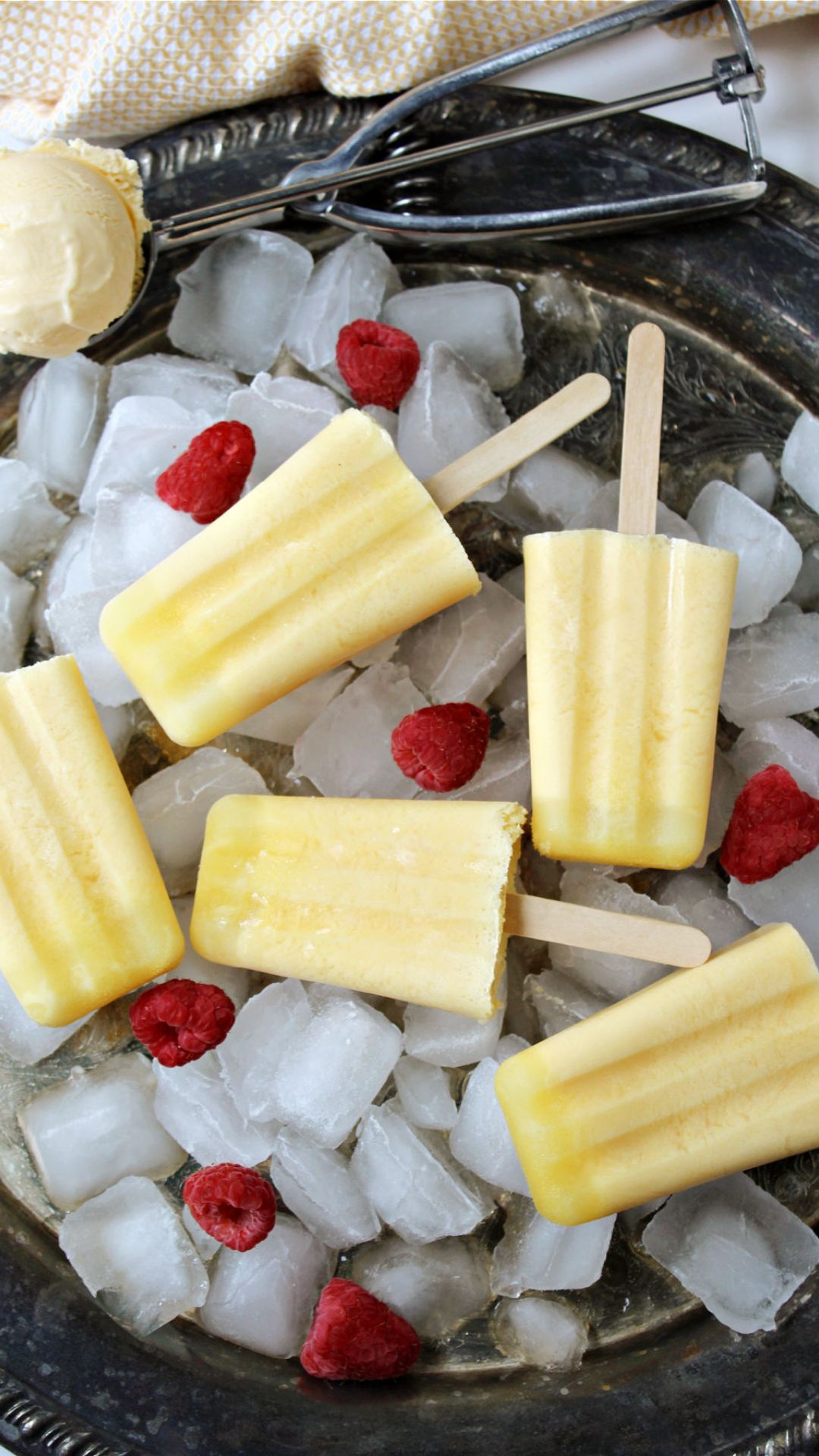 popsicles on ice. 