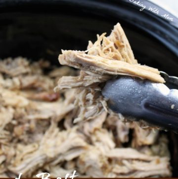Slow Cooker Pulled Pork in a crock pot