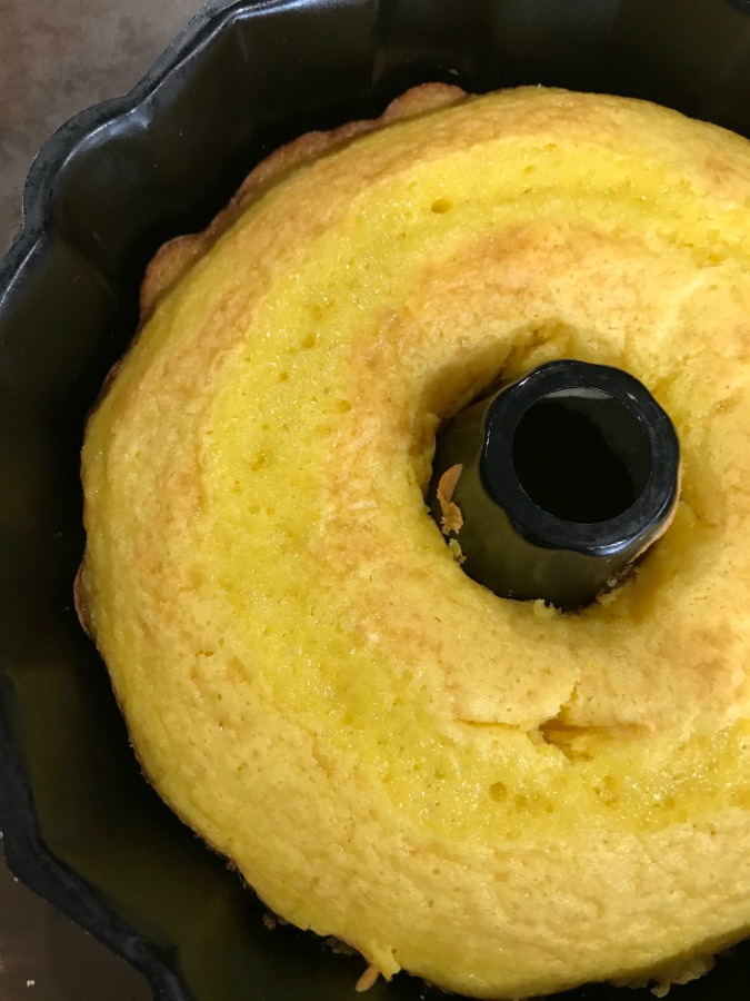 Cake in a bundt pan