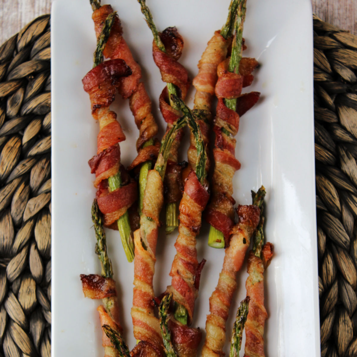 Bacon Wrapped Asparagus With Honey Glaze Baking With Mom