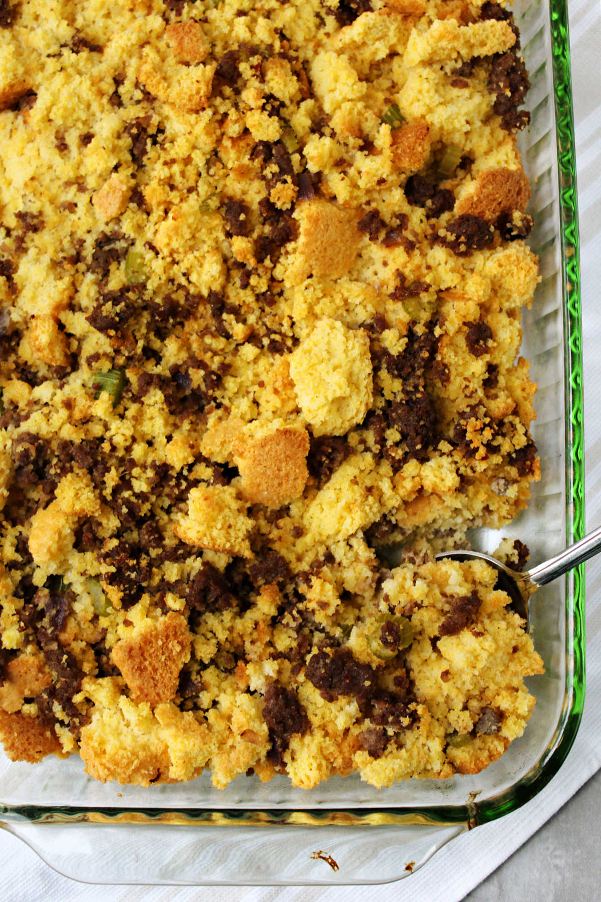 Easy Cornbread Dressing - Use Jiffy or homemade, your choice!