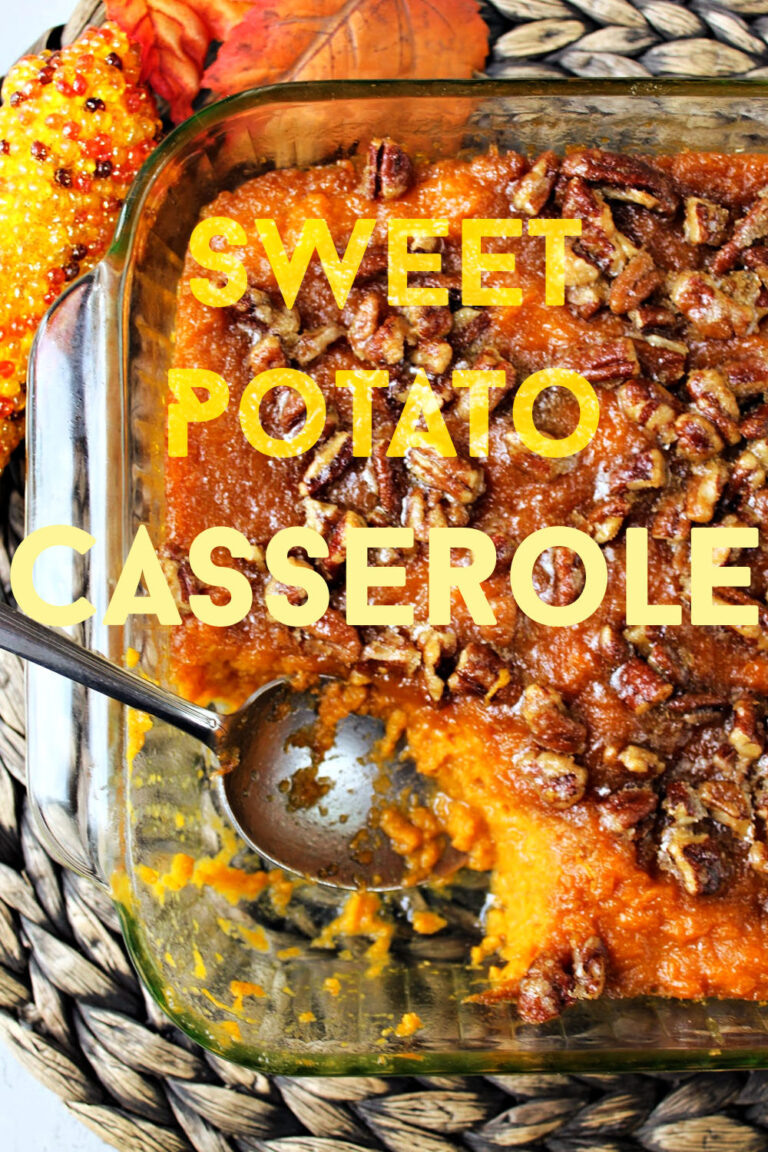 Sweet Potato Casserole With Pecan Topping - Baking With Mom