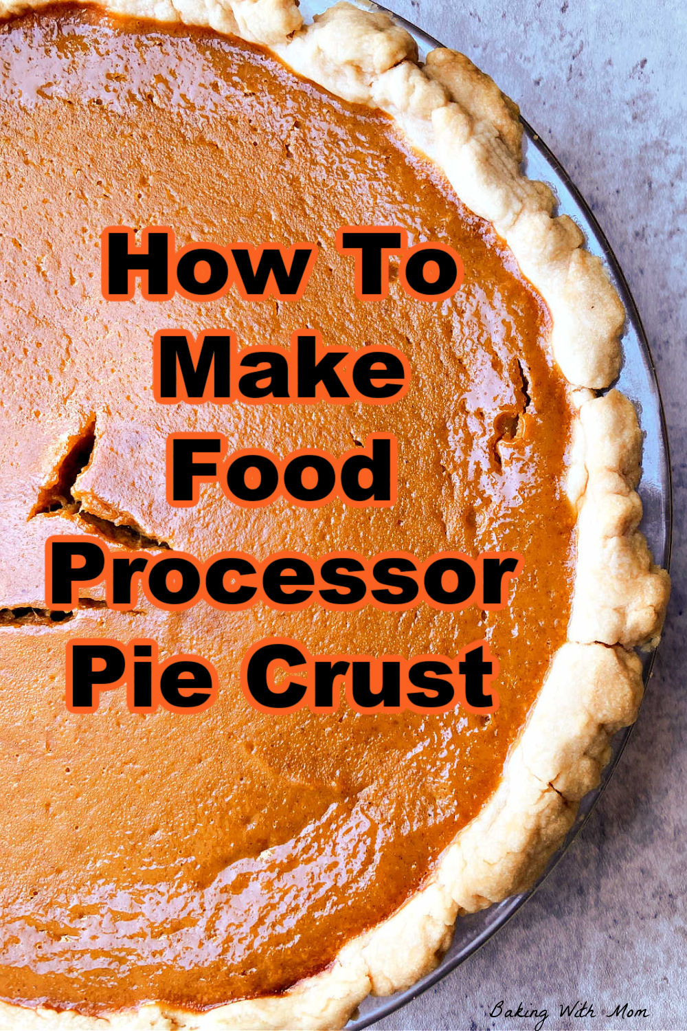 pumpkin pie in a crust