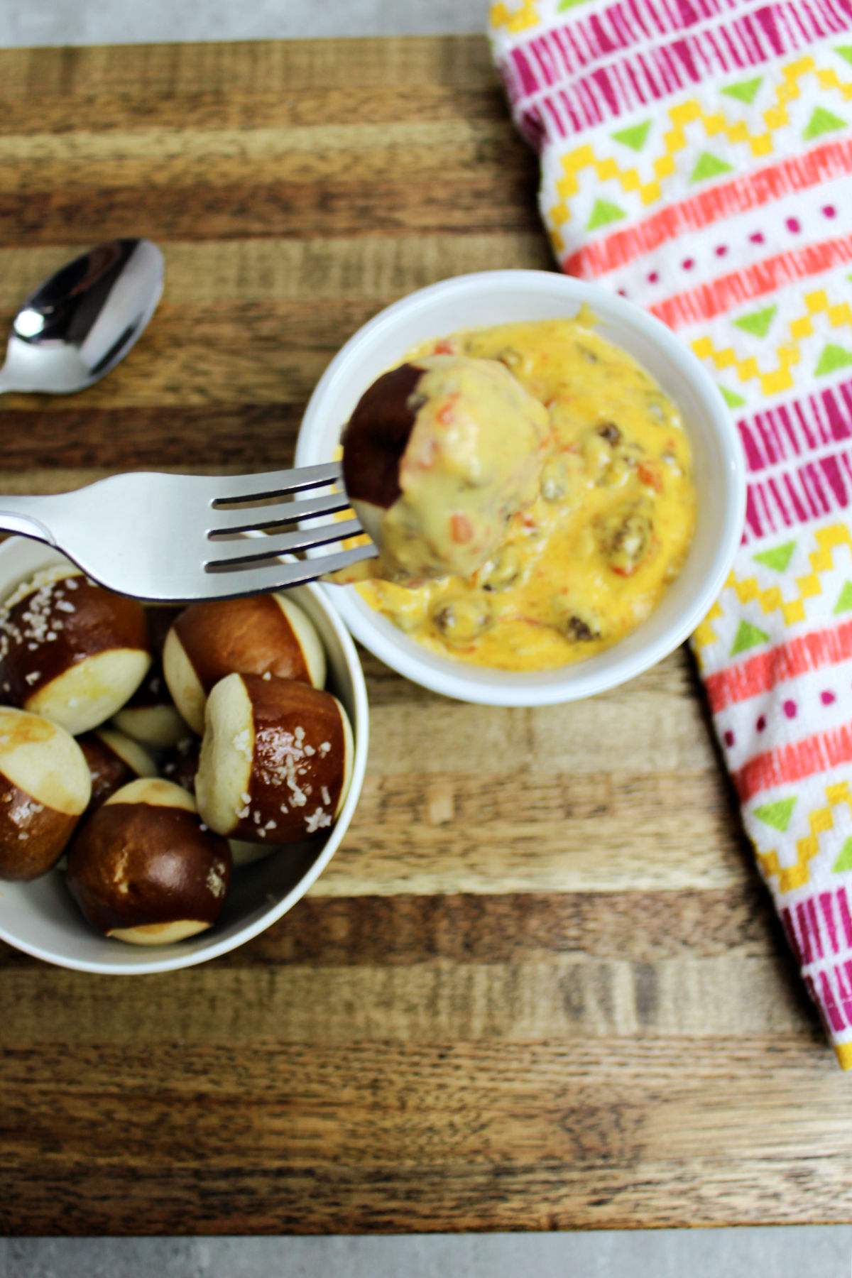 Pretzel Cheese Dip - Baking With Mom