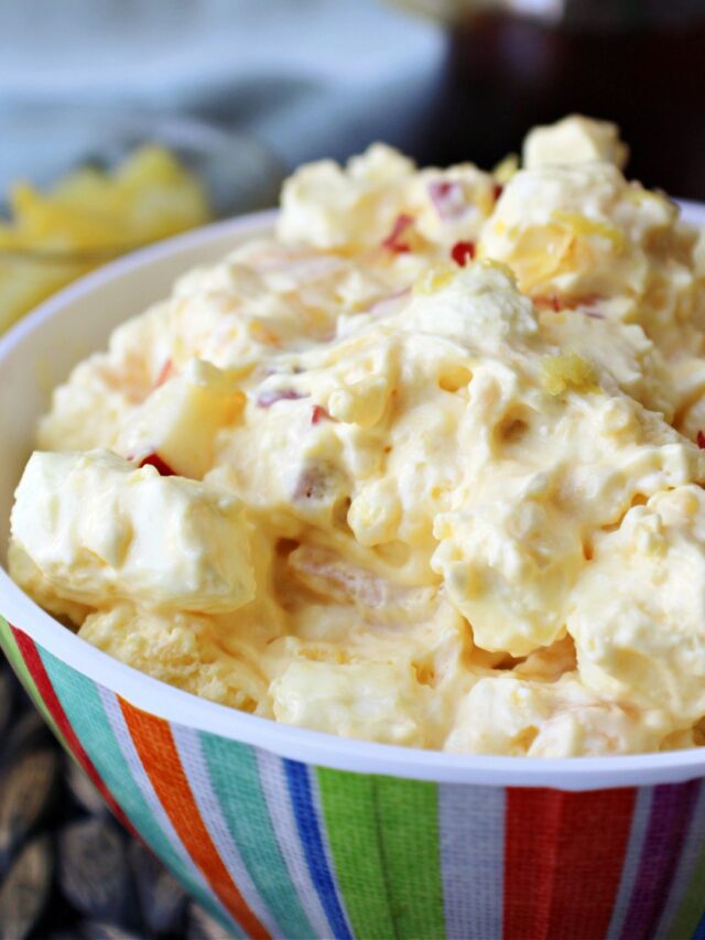 Creamy Hawaiian Salad - Baking With Mom