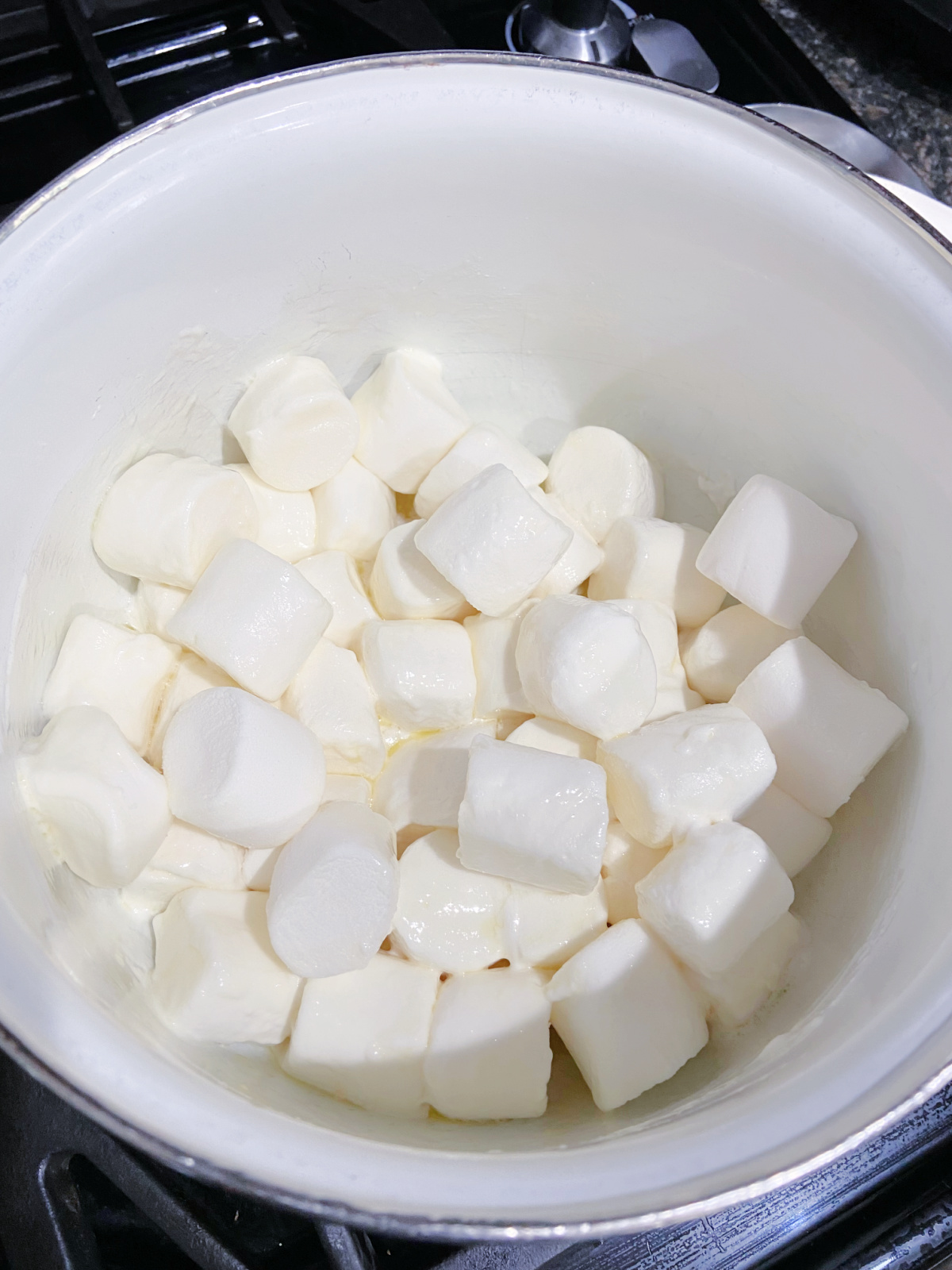 marshmallows on stove