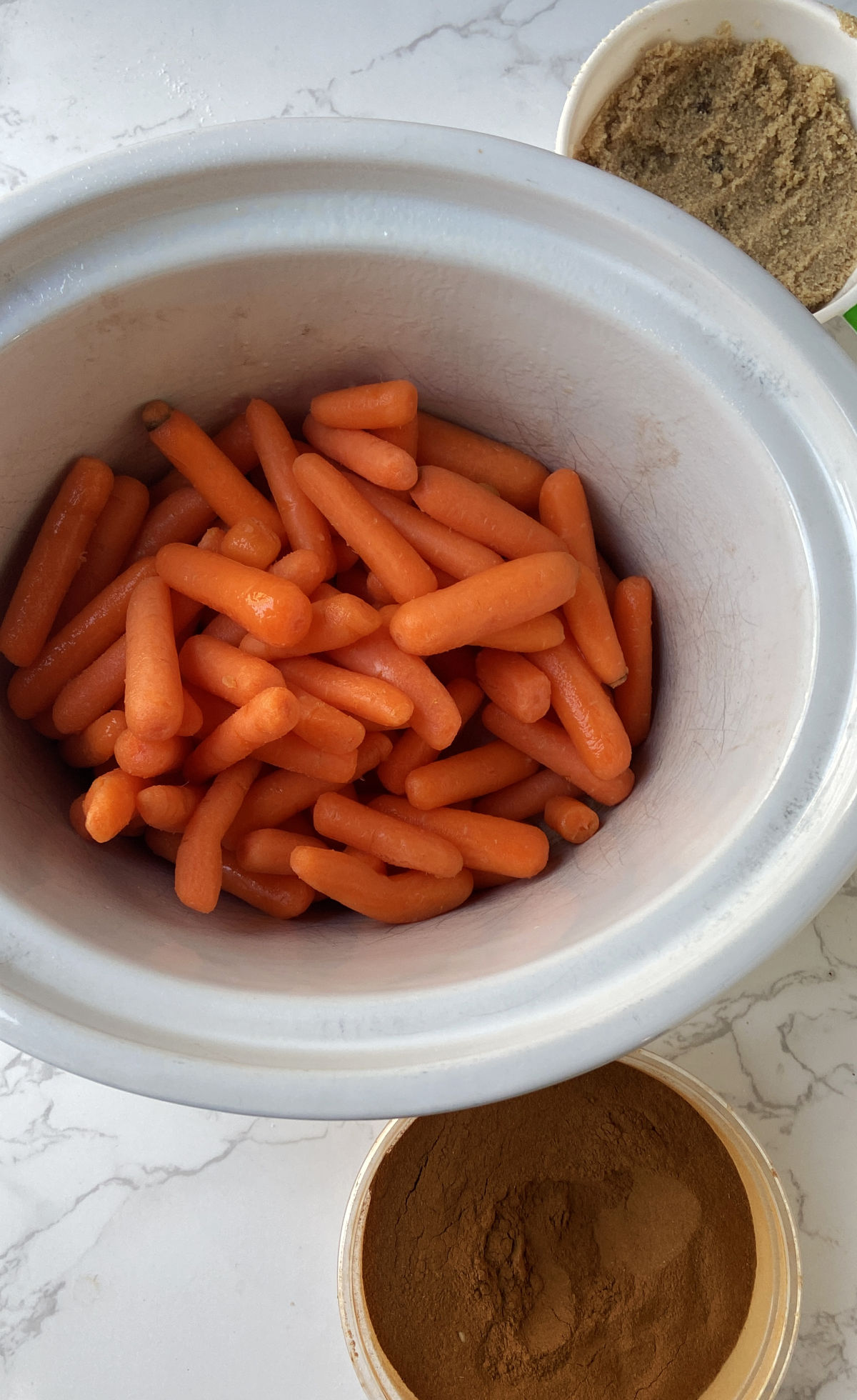 carrots in a crock pot. 