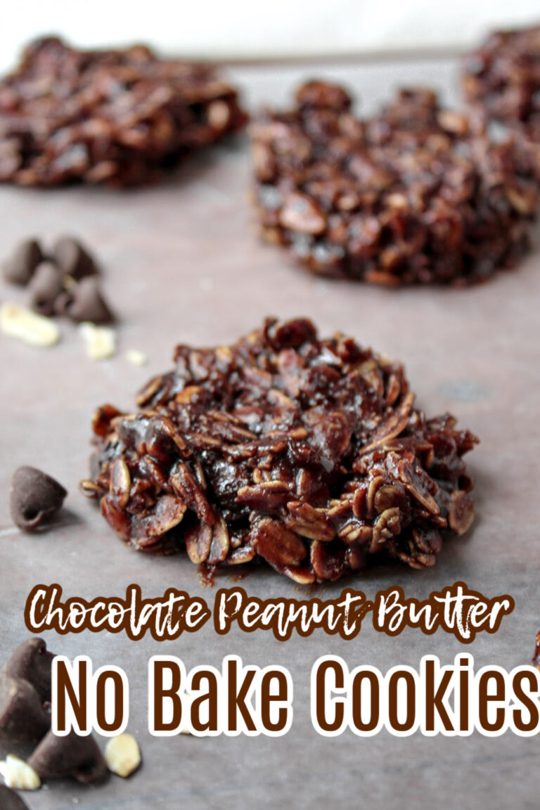 Chocolate Peanut Butter No Bake Cookies - Baking With Mom