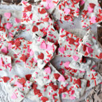 cookies and cream candy broken up into pieces.