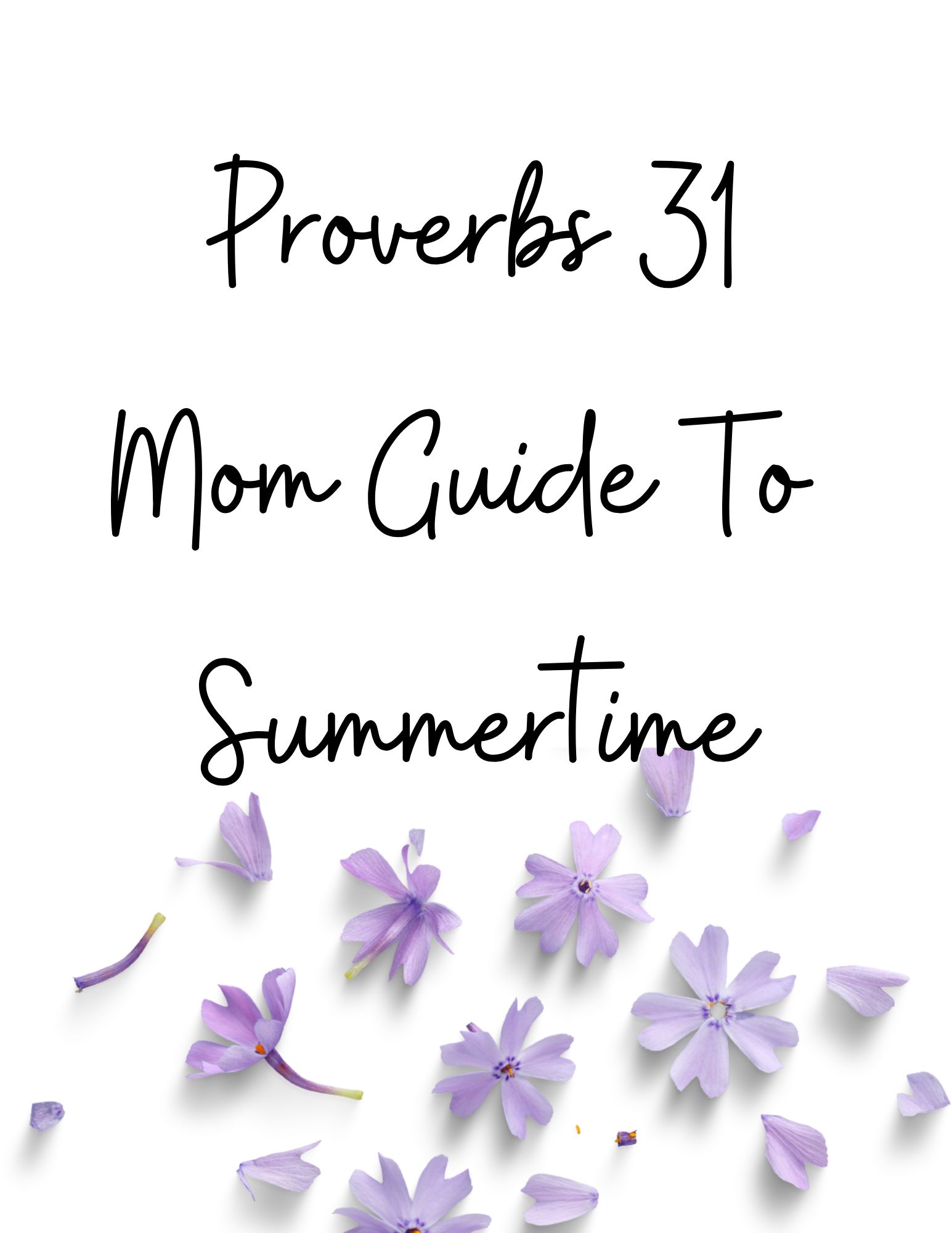 purple flowers on a white page.