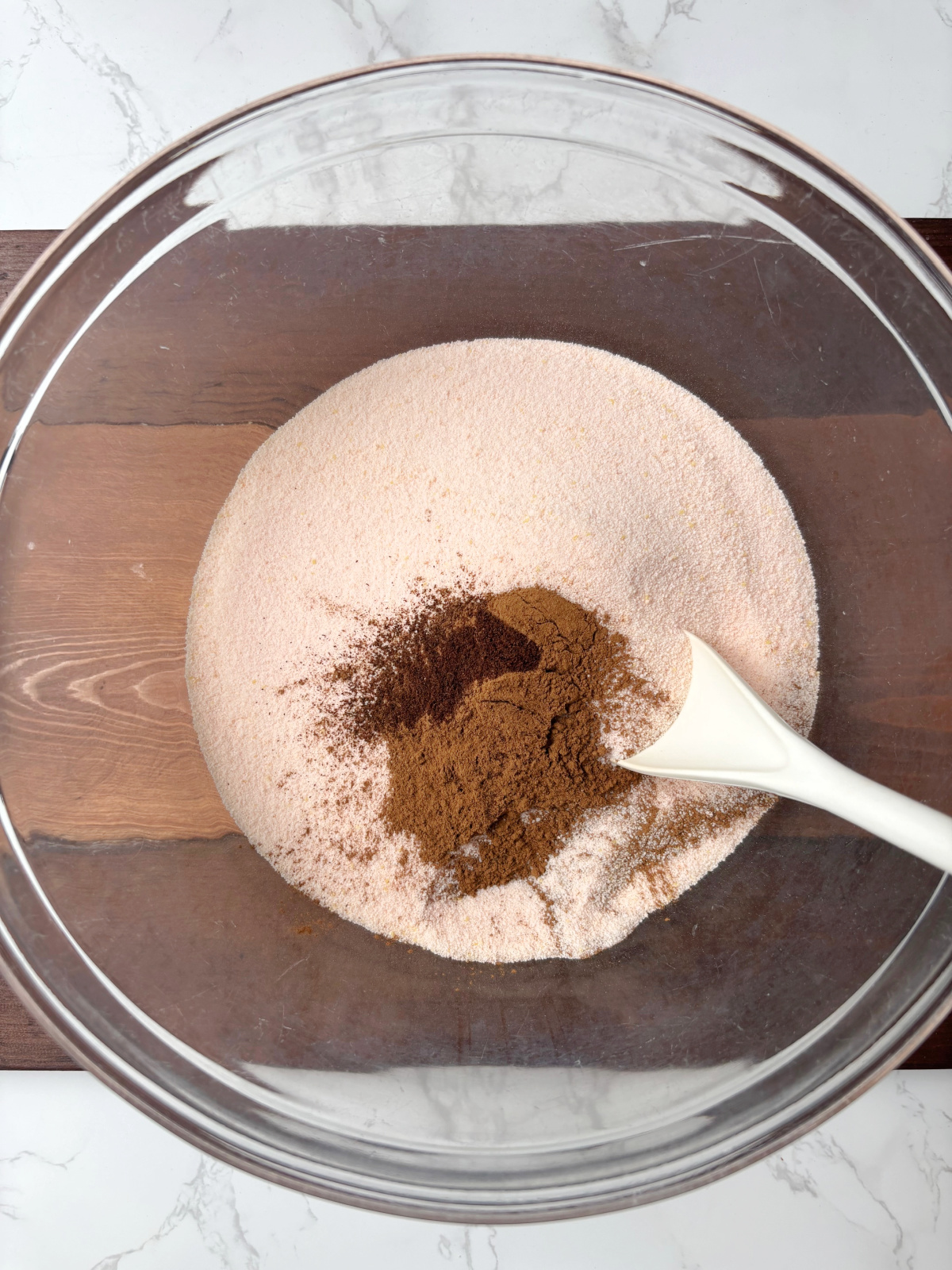 Dry Russian Tea in a mixing bowl.